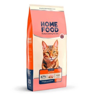 Home Food - сухий корм з урочкою і креветкою для дорослих активних котів, 10кг