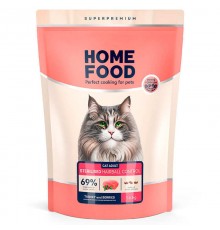 Home Food Hairball Control for Sterilised - сухий корм з індичкою та ягодами для виведення шерсті зі шлунку стерилізованих дорослих котів, 1,6кг