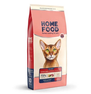 Home Food Grain Free Hypoallergenic - сухий беззерновой корм з качкою та грушею для дорослих котів схильних до алергії, 10кг