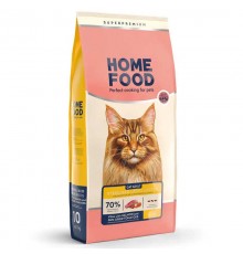 Home Food - сухий корм з телятиною лососем та в’яленими томатами для стерилізованих котів великих порід, 10кг