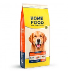 Home Food Adult Maxi - сухий корм здорова шкіра і блиск шерсті з індичкою та лососем для дорослих собак великих порід, 10кг