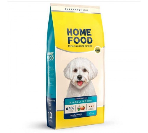 Home Food Hypoallergenic Adult Mini - гіпоалергенний сухий корм з фореллю та рисом для дорослих собак дрібних порід, 10кг