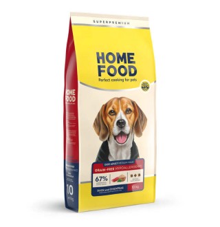 Home Food Adult Medium Maxi - сухий беззерновой гіпоалергенний корм з качкою та нутом для дорослих собак середніх й великих порід, 10кг