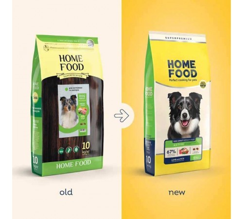 Home Food Adult Medium Maxi - сухий корм з ягнятиною та рисом для дорослих активних собак і юніорів середніх та великих порід, 10кг