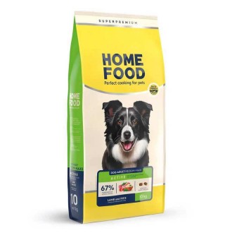 Home Food Adult Medium Maxi - сухий корм з ягнятиною та рисом для дорослих активних собак і юніорів середніх та великих порід, 10кг