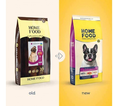 Home Food Hypoallergenic - сухий корм з телятиною, овочами і травами для дорослих собак дрібних і середніх порід, 10кг