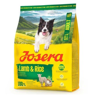 Josera All Sizes Adult Lamb&Rice - Сухий корм з ягням та рисом для собак з помірною і низькою активністю, 900г
