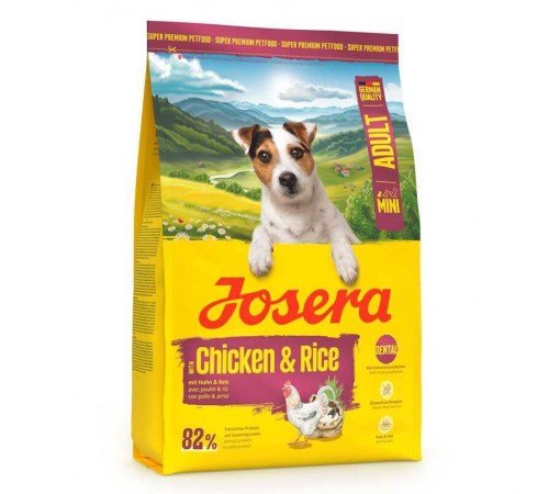 Josera Mini Adult with Chicken&Rice - сухий корм з куркою та рисом для собак малих порід 900 г