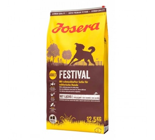 Josera Dog Adult Festival - сухий корм для вибагливих собак з лососем, 12,5кг