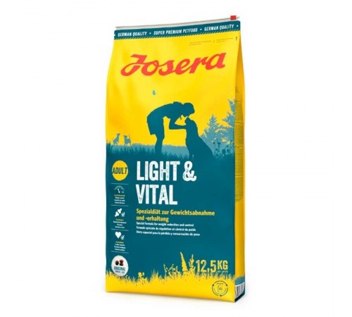 Josera Dog Adult Light&Vital - cухий дієтичний корм для собак з надмірною вагою, 12,5кг