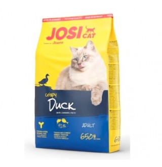 JosiCat by Josera Crispy Duck - сухий корм з качкою для дорослих котів, 650г