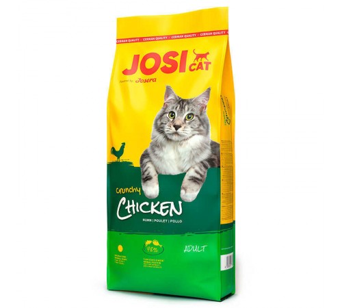 JosiCat by Josera Crunchy Chicken - сухий корм з ніжним м'ясом домашньої птиці для дорослих котів, 10кг
