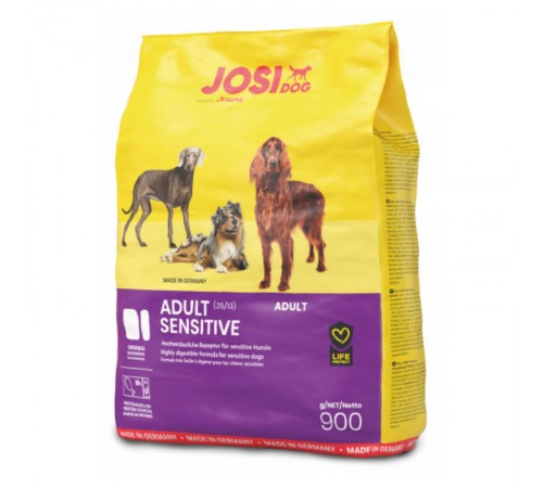 JosiDog by Josera Adult Sensitive 25/13 - сухий корм для дорослих собак з чутливим травленням, 900г