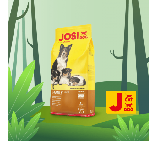 JosiDog by Josera Family Puppy - сухий корм для цуценят і годуючих самок, 15кг