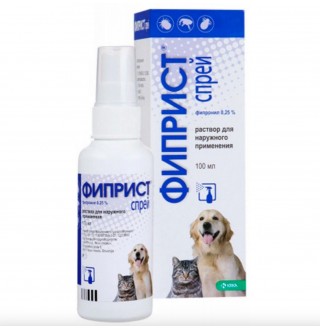 Fiprist Spray by KRKA - Фіприст Спрей протипаразитарний від бліх і кліщів, 100мл