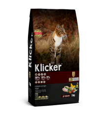 Klicker Cat Adult Sterilized with Chicken - сухий беззерновий холістик корм для стерилізованих котів з куркою, 1кг