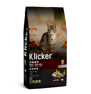 Klicker Kitten with Chicken - сухий беззерновий холістик корм для кошенят з куркою, 1кг