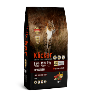 Klicker Cat Hypoallergenic Lamb - сухий беззерновий гіпоалергенний корм з ягням для котів, 1кг