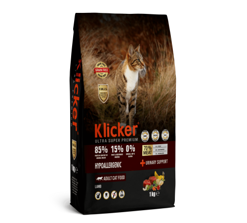 Klicker Cat Sensitive Digestion Lamb - сухий беззерновий корм з ягням для котів з чутливим травленням, 1кг