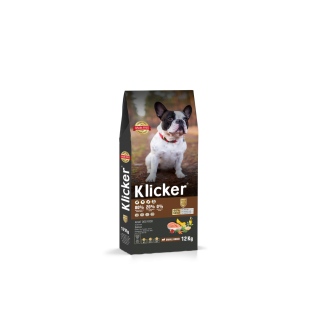 Klicker Dog Adult Small with Salmon- сухий беззерновий холістик корм для дорослих дрібних порід собак з лососем, 12кг