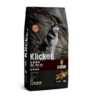 Klicker Dog Adult with Lamb - сухий беззерновий холістик корм для дорослих собак з ягням, 1кг