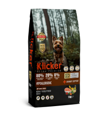 Klicker Dog Adult Small Hypoallergenic with Salmon - сухий беззерновий гіпоалергенний холістик корм для дорослих малих порід собак з лососем, 1кг