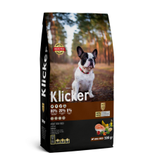 Klicker Dog Adult Small with Salmon- сухий беззерновий холістик корм для дорослих дрібних порід собак з лососем, 500г
