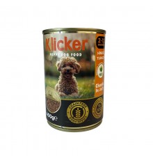 Klicker Dog Puppy with Turkey - вологий корм для цуценят шматочки індички в желе, 400г