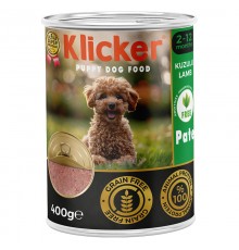 Klicker Dog Puppy with Lamb Pate  - вологий корм-паштет для цуценят з ягням, 400г