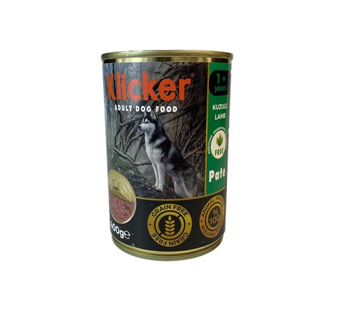 Klicker Dog Adult with Lamb - вологий корм-паштет для дорослих собак з ягням, 400г