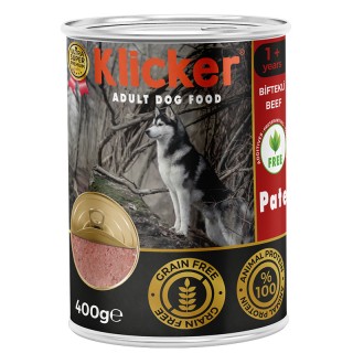 Klicker Dog Adult with Beef Pate  - вологий корм-паштет для дорослих собак із яловичиною, 400г