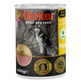 Klicker Dog Adult with Chicken - вологий корм-паштет для дорослих собак з куркою, 400г