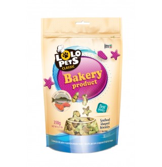 Lolopets Ласощі для собак крокети з лососем 350гр., LO-80807