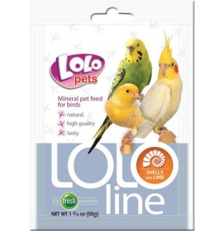 Lolopets LOLOLINE мушлі+кальцій для птахів 50гр. LO-72043