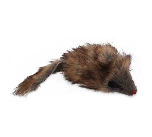 Magic Cat Toy Shaggy Plush Giant Mouse - іграшка для котів плюшева гігант миш з котячою м'ятою, 21см