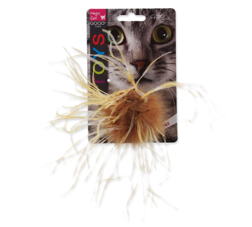 Magic Cat Toy ball with catnip, mix - подвійна іграшка для котів з м'ятою, 10см