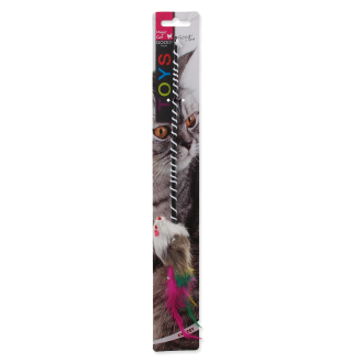 Magic Cat Toy with Mouse and Tail - іграшка для котів вудка з мишкою 30см 