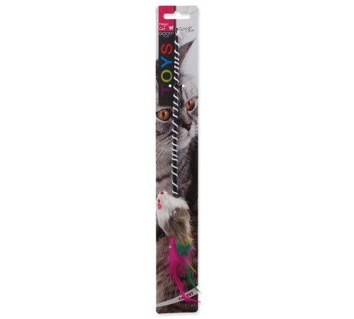 Magic Cat Toy with Mouse and Tail - іграшка для котів вудка з мишкою 30см 