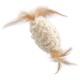 Magic Cat Chenille ball with feathers and catnip mix colour - іграшка для котів овал з пір'ям та м'ятою, 20см