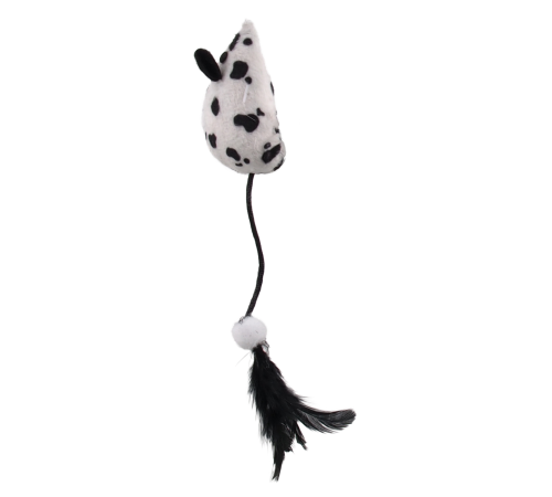 Magic Cat - іграшка вудка для котів, мишка з пір'ям та котячою м'ятою, 46см