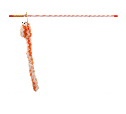 Magic Cat - іграшка вудка для котів, бавовняна мишка з довгим хвостиком і дзвіночком, 45см