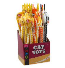 Magic Cat - іграшка вудка для котів, бавовняна пташка з довгим хвостиком і дзвіночком, 45см