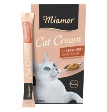 Miamor Cat Cream Leberwurst Liver-Flavor - ласощі крем-мус для покращення травлення у котів, 90г