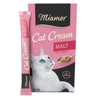 Miamor Cat Cream Malt Anti-Hairball - ласощі крем-мус для виведення грудок шерсті у котів, 90г