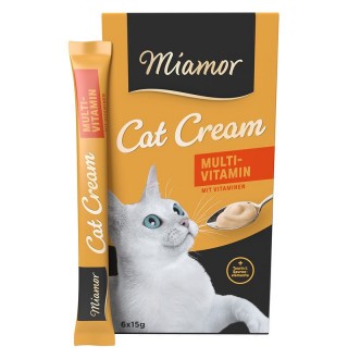 Miamor Cat Cream Multi-Vitamin - ласощі крем-мус для зміцнення імунної системи у котів, 90г