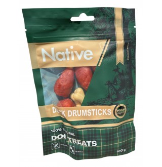 Native Duck Drumsticks - ласощі для собак качині гомілки, 100г
