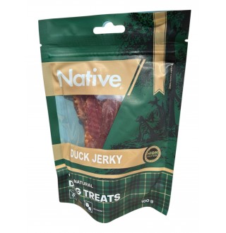 Native Duck Jerky - ласощі для собак в'ялена качка, 100г