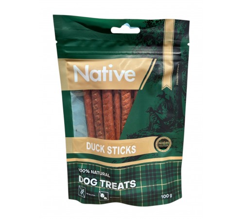 Native Duck Sticks - ласощі для собак качині палички, 100г