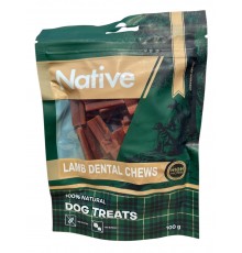 Native Lamb Dental Chews - ласощі для собак з ягня для чищення зубів, 100г