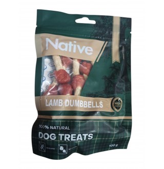 Native Lamb Dumbbell - ласощі для собак гантельки з ягня, 100г